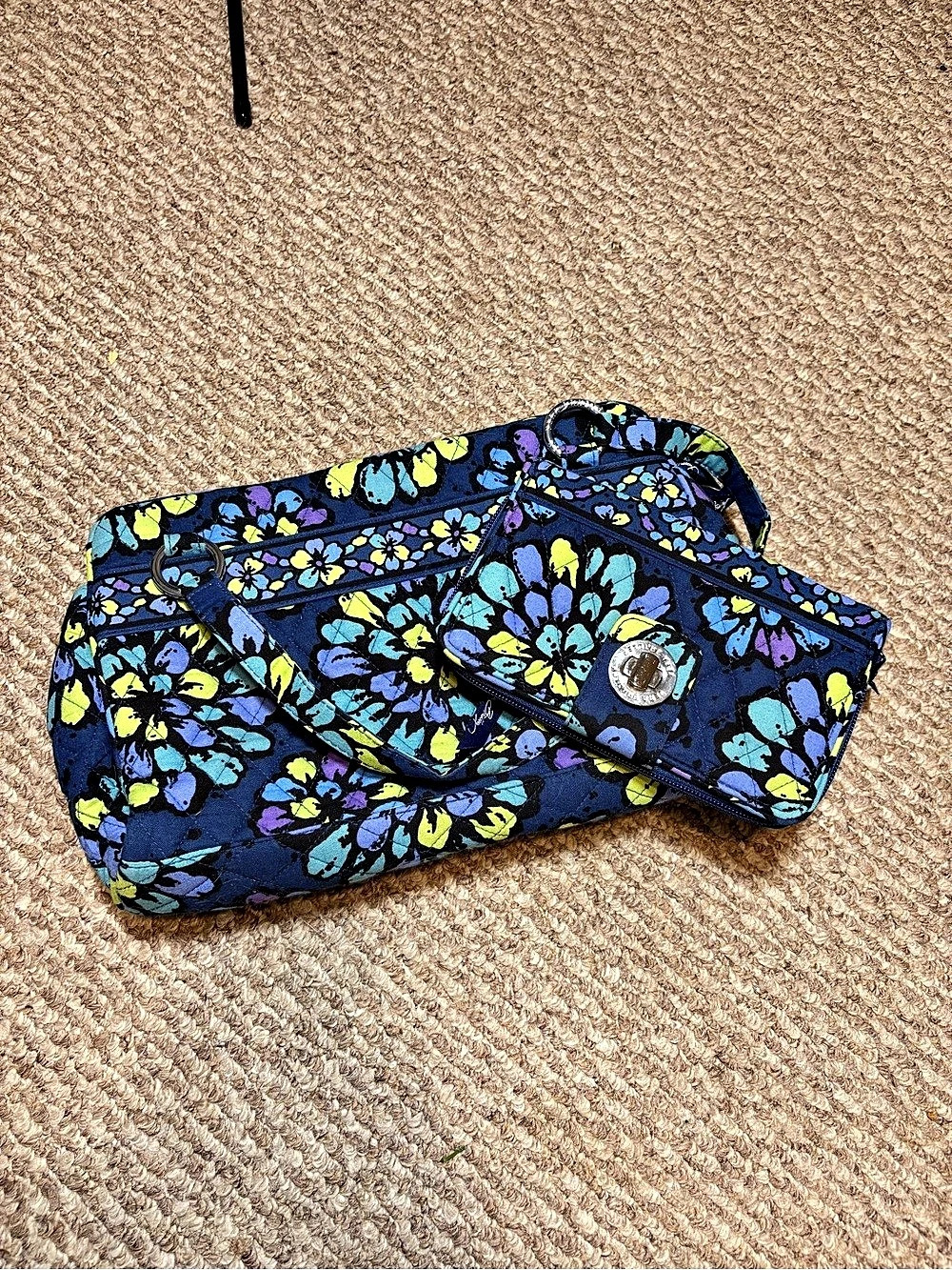 Vera Bradley Floral Wallet & Purse Bundle in Blue & Purple